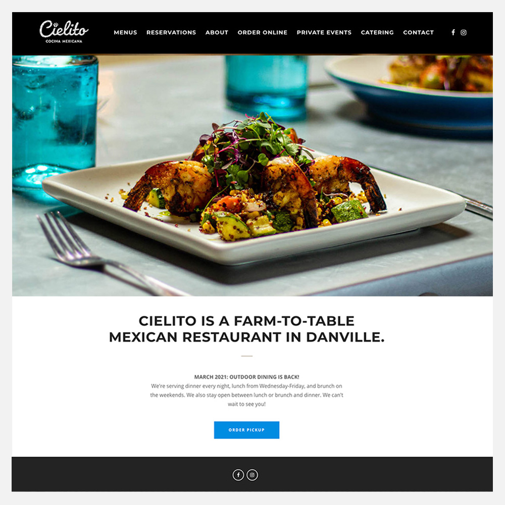 Cielito Website Design